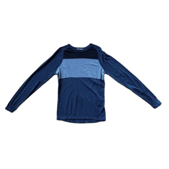 Smartwool Blue Gray Long Sleeve Wool Pullover Sweater Top  Mens Size Medium - Picture 3 of 9